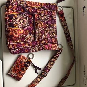 Vera Bradley Crossbody Bag and Zip Wallet